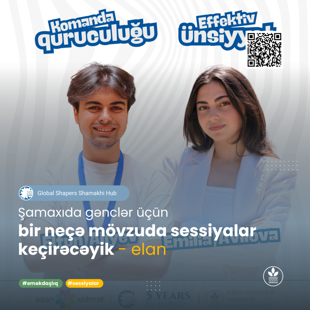 Şamaxıda gənclər üçün komanda quruculuğu və effektiv ünsiyyət mövzularında fasilitasiya əsaslı sessiyalar keçirəcəyik